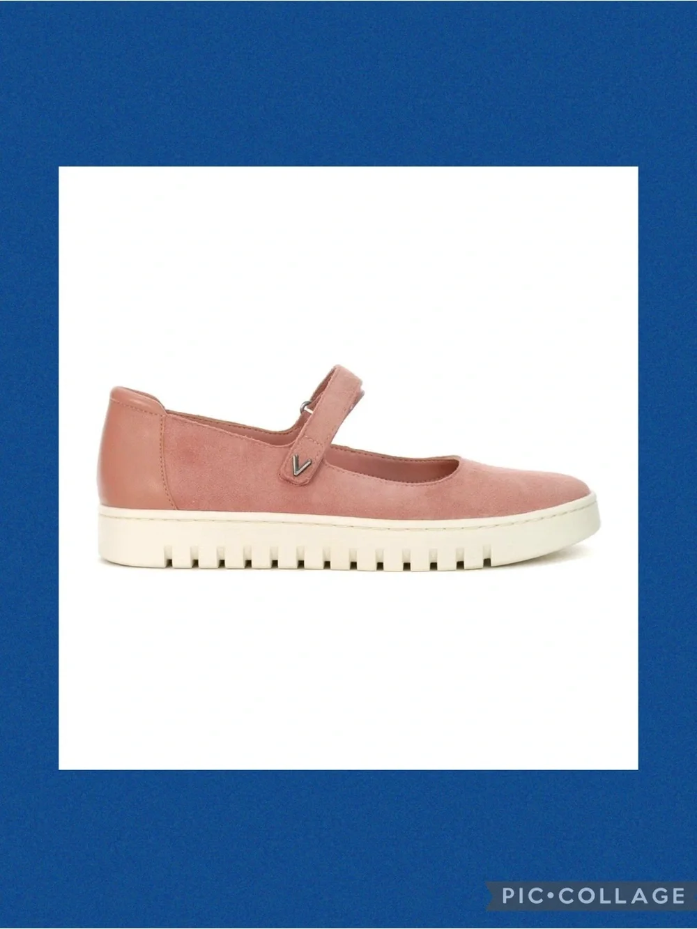 Vionic Uptown Mary Jane Flats in Cinder Rose